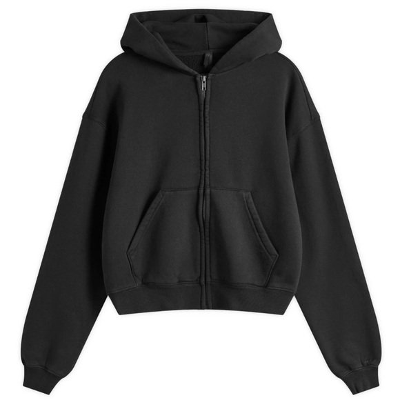 SKIMS Tops - Skims French terry Black Zip-Up Hoodie S